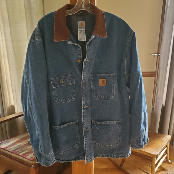 Carhartt Jackets & Coats Carhartt Blanket Lined Denim Jacket 2xl